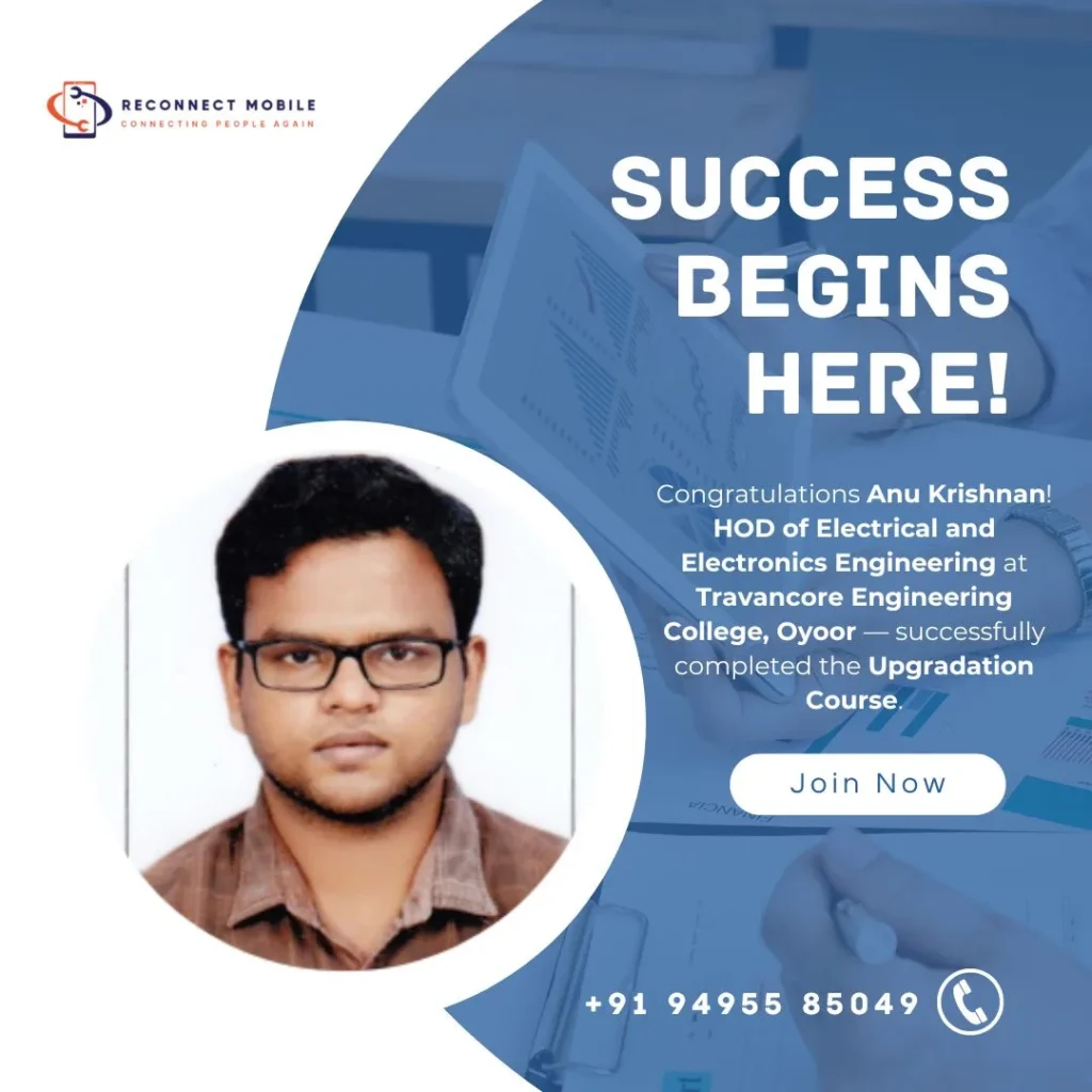 Student celebrates success after earning certification in electronics engineering and mobile chip-level repair from Reconnect Mobile